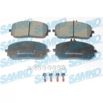 Jeu de 4 plaquettes de frein avant SAMKO 5SP2135