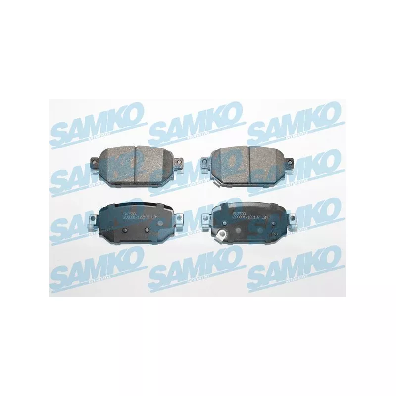 Jeu de 4 plaquettes de frein arrière SAMKO 5SP2137