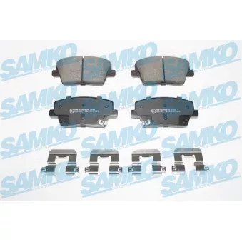 Jeu de 4 plaquettes de frein arrière SAMKO