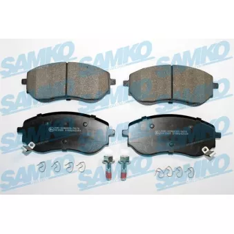 Jeu de 4 plaquettes de frein avant SAMKO