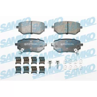 Jeu de 4 plaquettes de frein arrière SAMKO