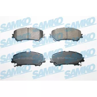 Jeu de 4 plaquettes de frein avant SAMKO 5SP2151