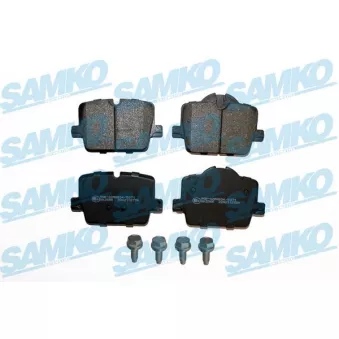 Jeu de 4 plaquettes de frein arrière SAMKO