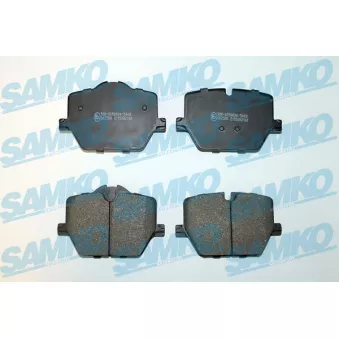 Jeu de 4 plaquettes de frein arrière SAMKO