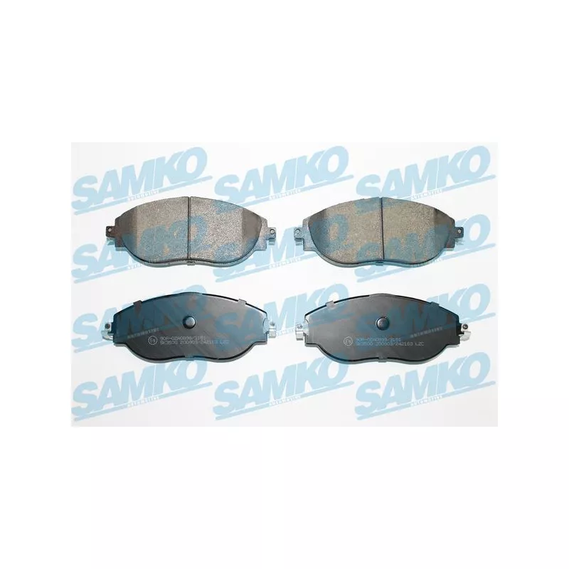 Jeu de 4 plaquettes de frein avant SAMKO 5SP2163