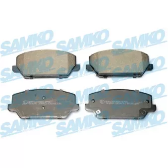 Jeu de 4 plaquettes de frein avant SAMKO