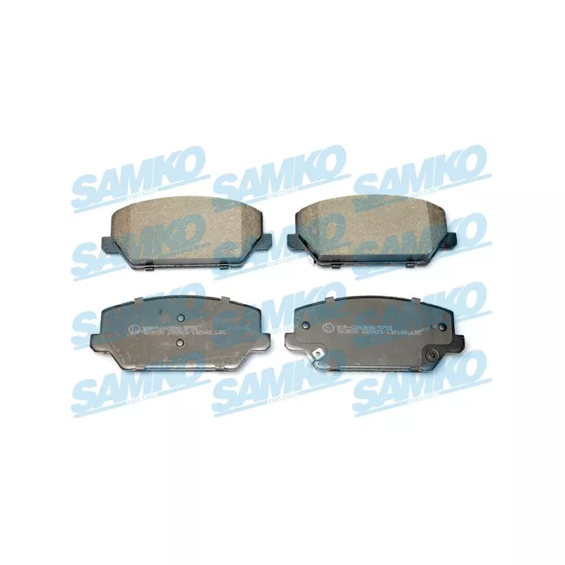 Jeu de 4 plaquettes de frein avant SAMKO 5SP2165