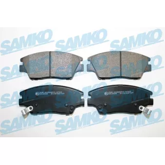 Jeu de 4 plaquettes de frein avant SAMKO