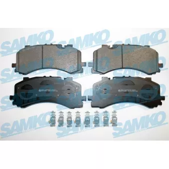 Jeu de 4 plaquettes de frein avant SAMKO