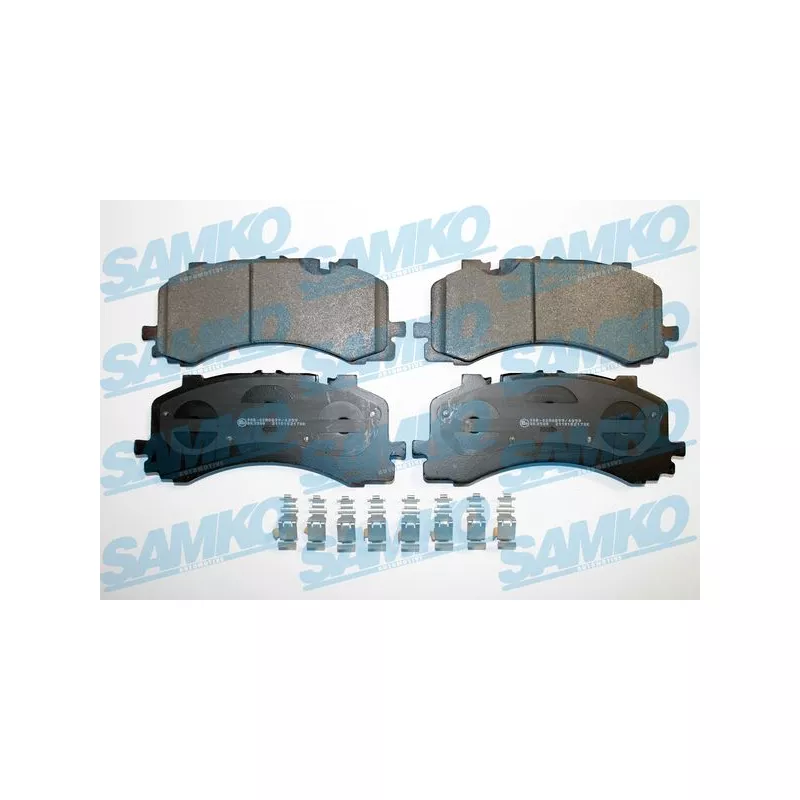Jeu de 4 plaquettes de frein avant SAMKO 5SP2170K