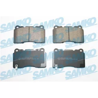 Jeu de 4 plaquettes de frein avant SAMKO