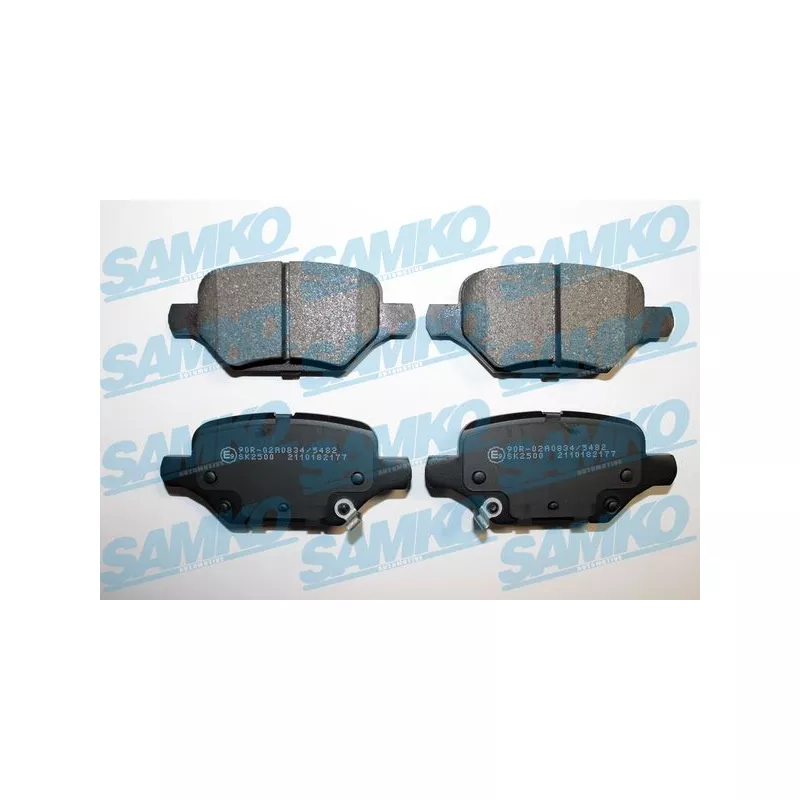 Jeu de 4 plaquettes de frein arrière SAMKO 5SP2177
