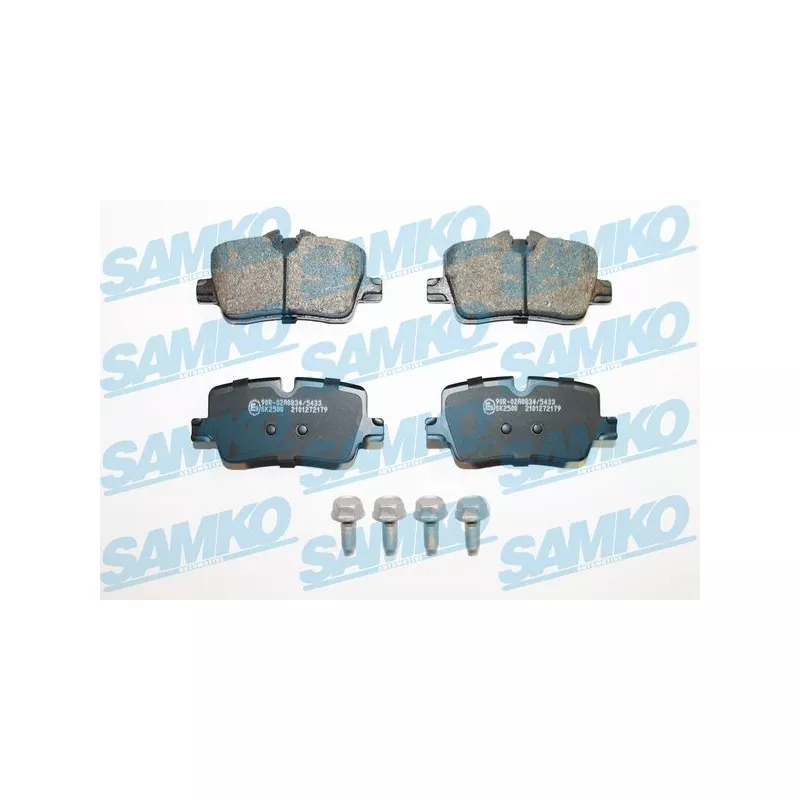 Jeu de 4 plaquettes de frein arrière SAMKO 5SP2179