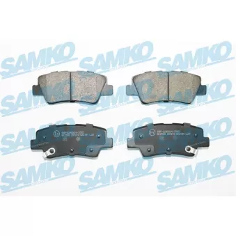 Jeu de 4 plaquettes de frein arrière SAMKO