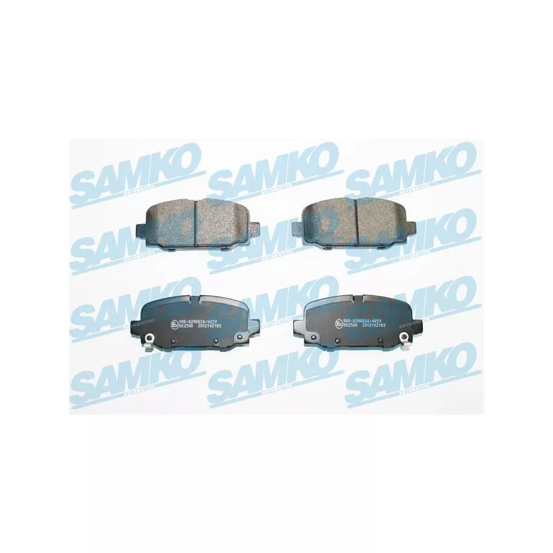 Jeu de 4 plaquettes de frein arrière SAMKO 5SP2183