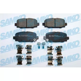 Jeu de 4 plaquettes de frein arrière SAMKO
