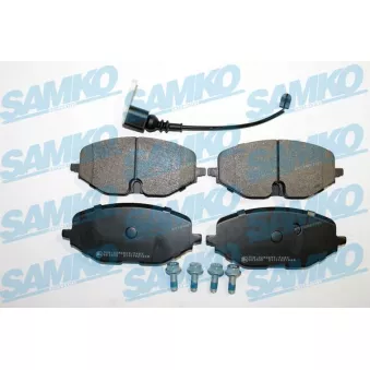 Jeu de 4 plaquettes de frein avant SAMKO 5SP2184A