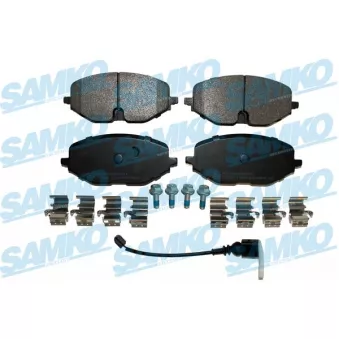 Jeu de 4 plaquettes de frein avant SAMKO 5SP2184AK