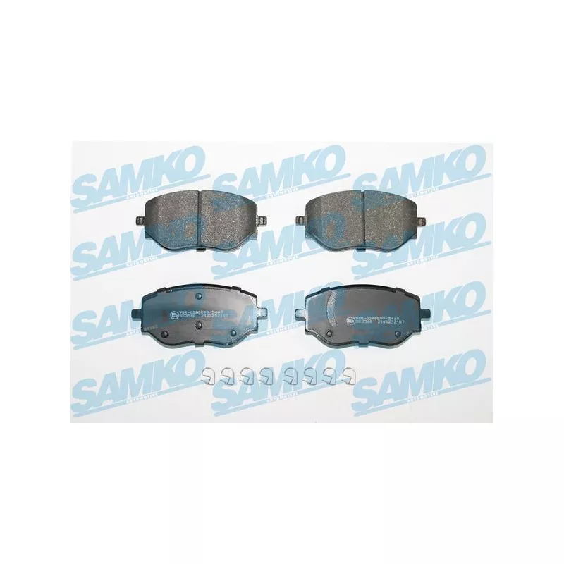 Jeu de 4 plaquettes de frein avant SAMKO 5SP2187