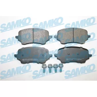 Jeu de 4 plaquettes de frein avant SAMKO