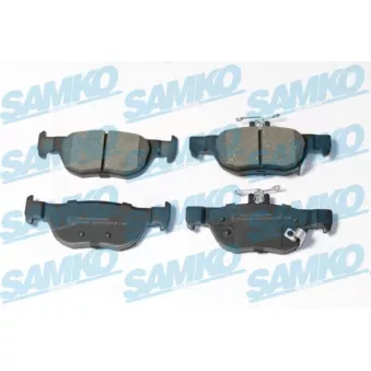 Jeu de 4 plaquettes de frein arrière SAMKO