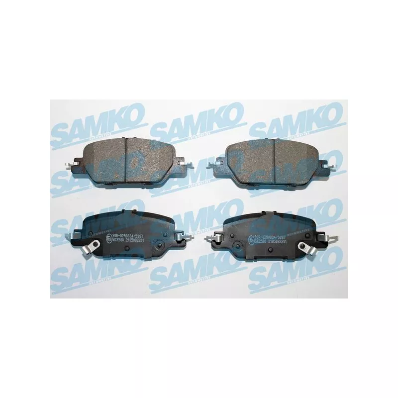 Jeu de 4 plaquettes de frein arrière SAMKO 5SP2201