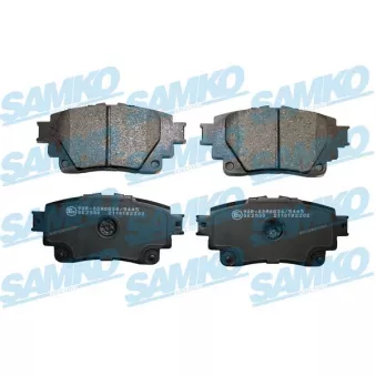 Jeu de 4 plaquettes de frein arrière SAMKO