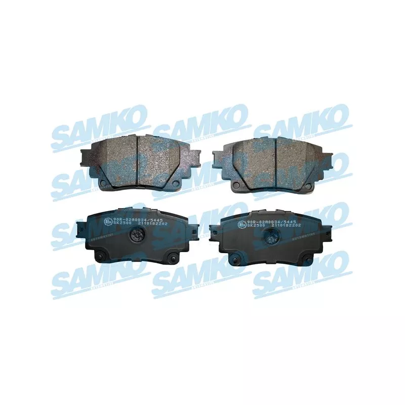 Jeu de 4 plaquettes de frein arrière SAMKO 5SP2202
