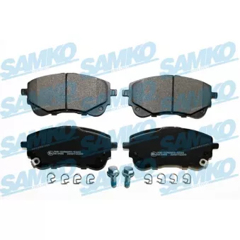 Jeu de 4 plaquettes de frein avant SAMKO 5SP2203