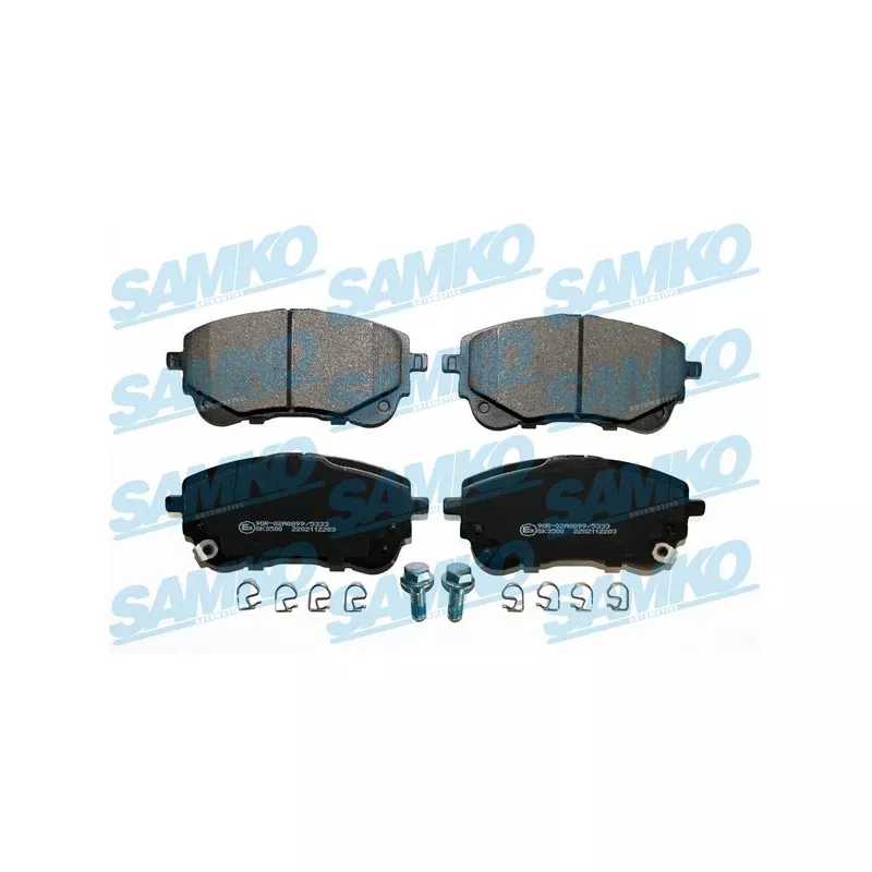 Jeu de 4 plaquettes de frein avant SAMKO 5SP2203