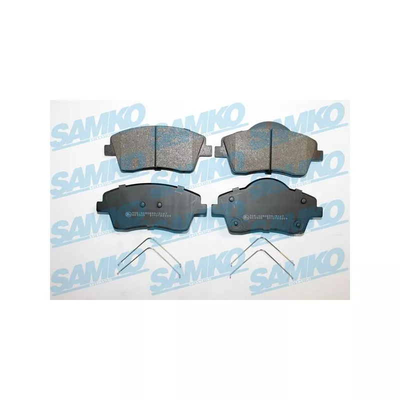 Jeu de 4 plaquettes de frein avant SAMKO 5SP2204