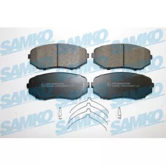 Jeu de 4 plaquettes de frein avant SAMKO 5SP2207
