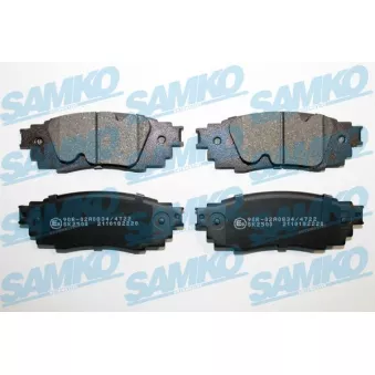 Jeu de 4 plaquettes de frein arrière SAMKO 5SP2220