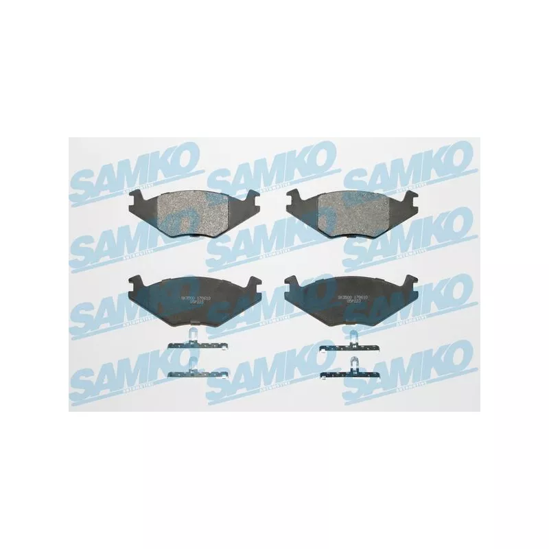 Jeu de 4 plaquettes de frein avant SAMKO 5SP223