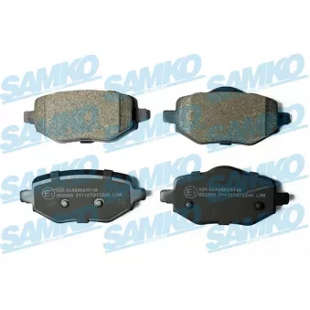 Jeu de 4 plaquettes de frein arrière SAMKO 5SP2240