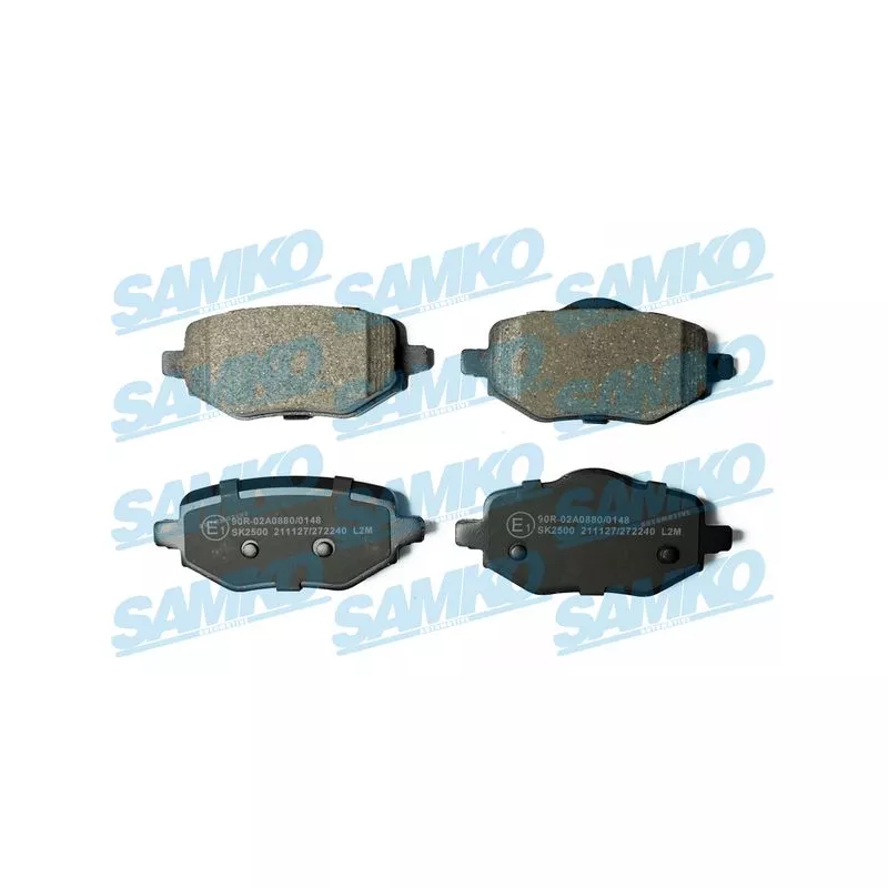 Jeu de 4 plaquettes de frein arrière SAMKO 5SP2240