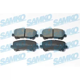 Jeu de 4 plaquettes de frein arrière SAMKO