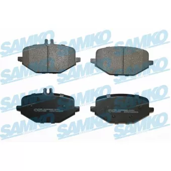 Jeu de 4 plaquettes de frein arrière SAMKO 5SP2243