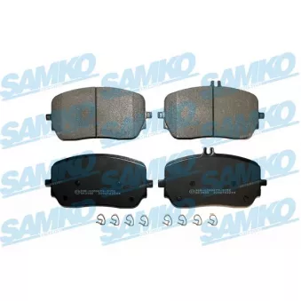 Jeu de 4 plaquettes de frein avant SAMKO 5SP2244