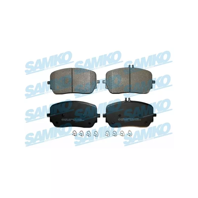 Jeu de 4 plaquettes de frein avant SAMKO 5SP2244