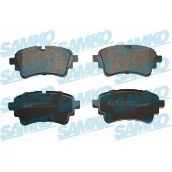Jeu de 4 plaquettes de frein arrière SAMKO