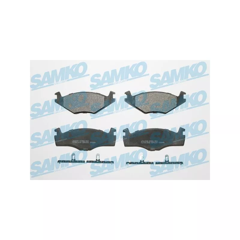 Jeu de 4 plaquettes de frein avant SAMKO 5SP225