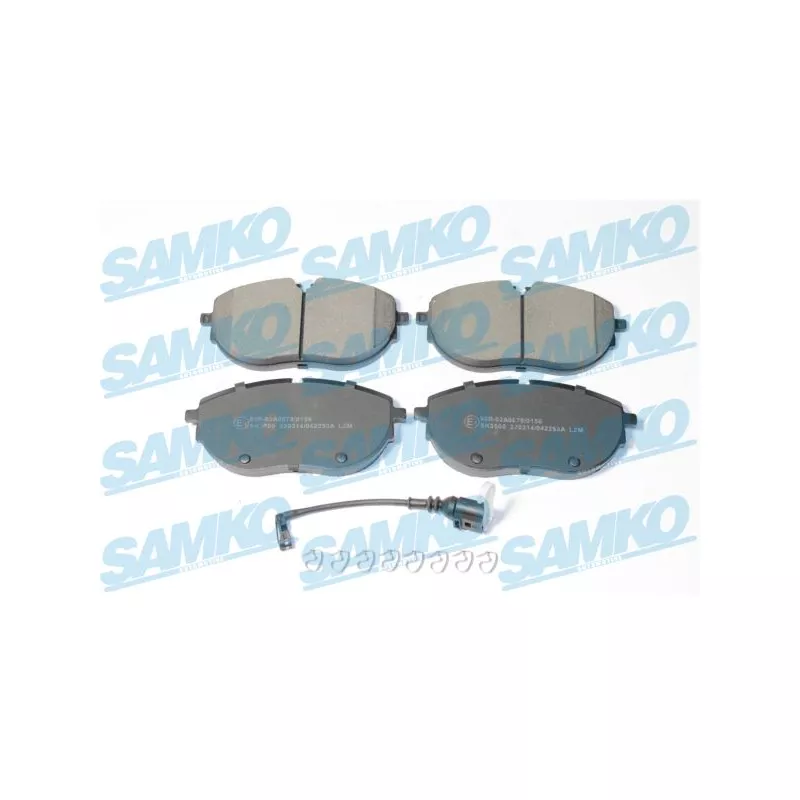 Jeu de 4 plaquettes de frein avant SAMKO 5SP2253A