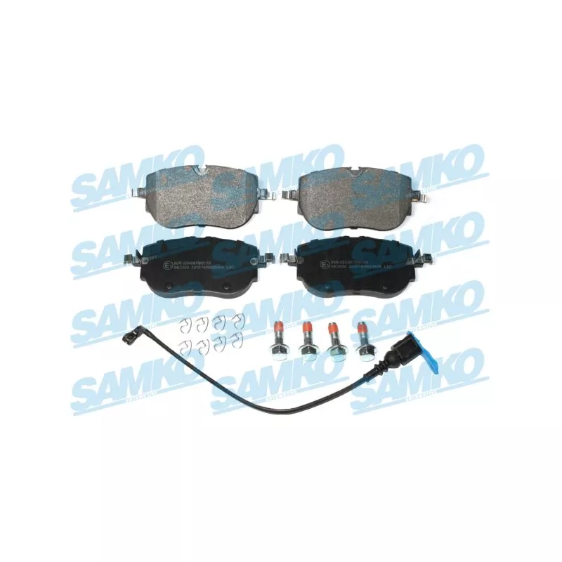 Jeu de 4 plaquettes de frein avant SAMKO 5SP2260A
