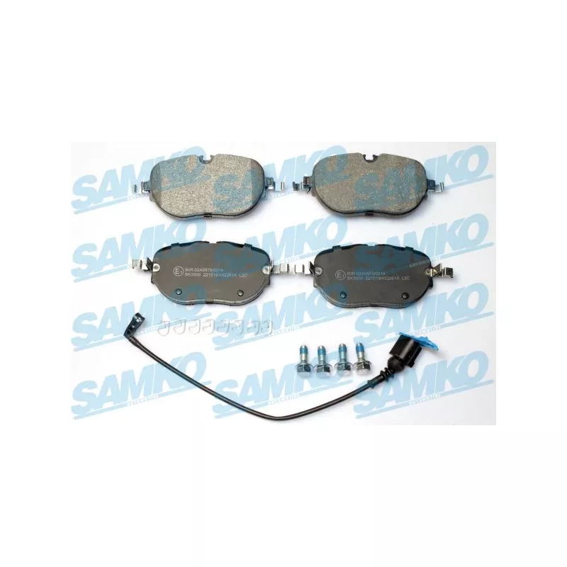 Jeu de 4 plaquettes de frein avant SAMKO 5SP2261A