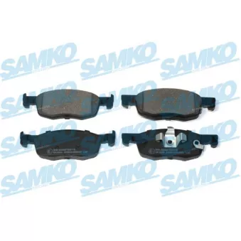 Jeu de 4 plaquettes de frein avant SAMKO 5SP2262