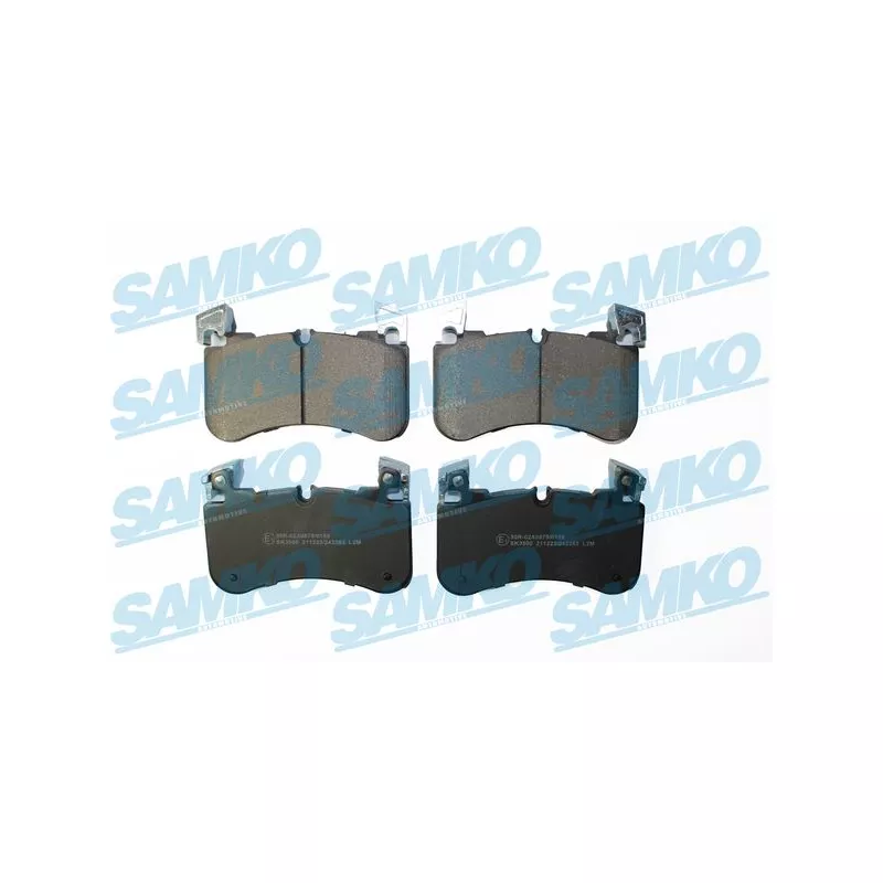 Jeu de 4 plaquettes de frein avant SAMKO 5SP2263