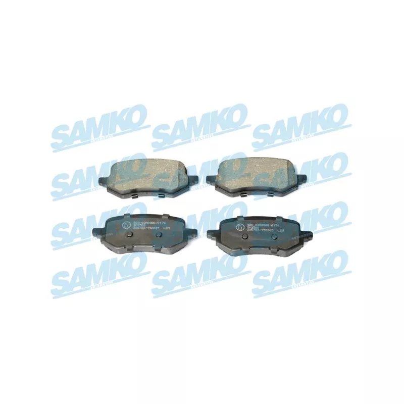 Jeu de 4 plaquettes de frein arrière SAMKO 5SP2265