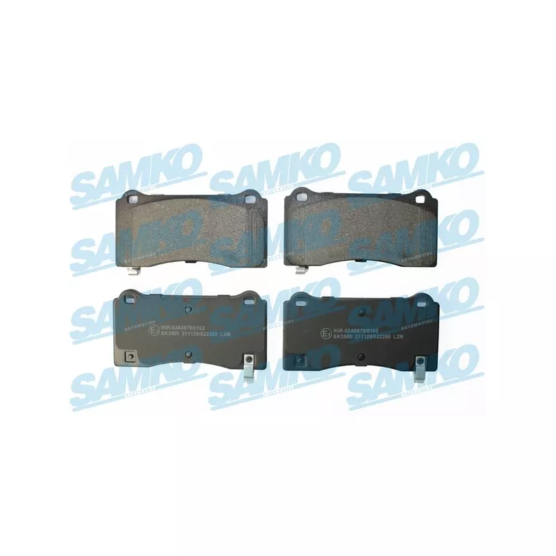 Jeu de 4 plaquettes de frein avant SAMKO 5SP2268