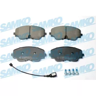Jeu de 4 plaquettes de frein avant SAMKO 5SP2270A